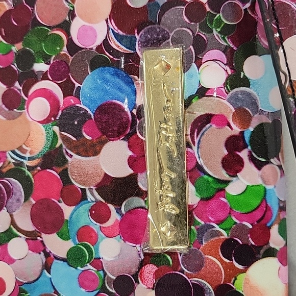 Betsey Johnson Multi-Color Bow PVC Crossbody Shoulder Bag - Picture 9 of 13